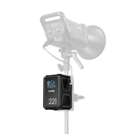 SmallRig 4985 X-Touch X221 - inteligentny/smart akumulator V-Mount - przykład użycia